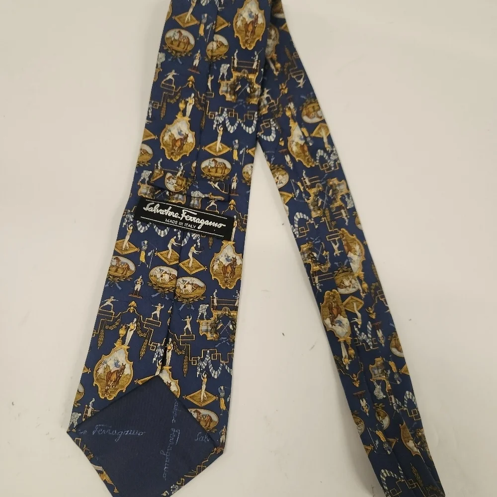 Ferragamo silk‎ tie New